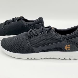 Etnies Kid's Scout Black & White Lightweight Shoes
